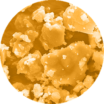 Microscope view of synthetic filing dust